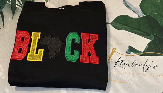 Embroidered Crewneck "Black" Sweatshirt